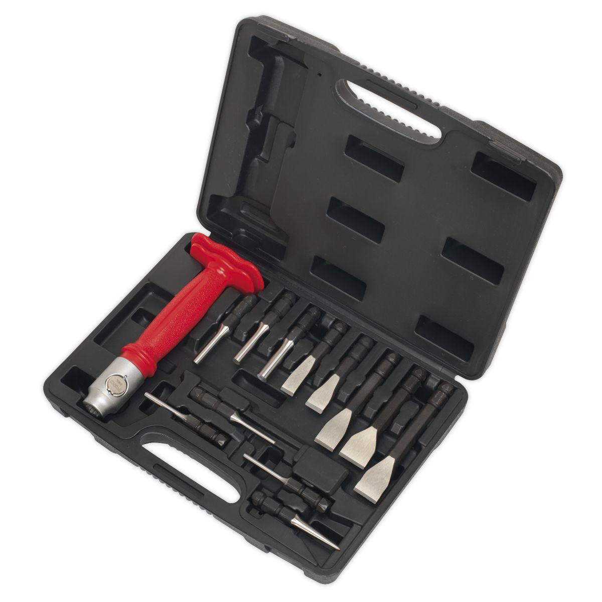 Sealey Premier Interchangeable Punch & Chisel Set 13pc - Image 3