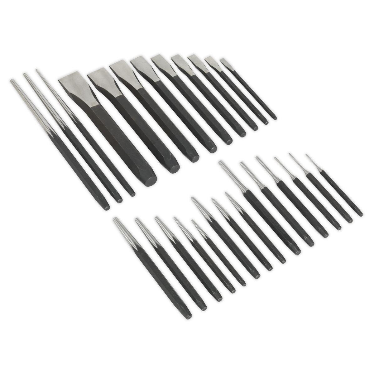 Sealey Premier Punch & Chisel Set 26pc - Image 2