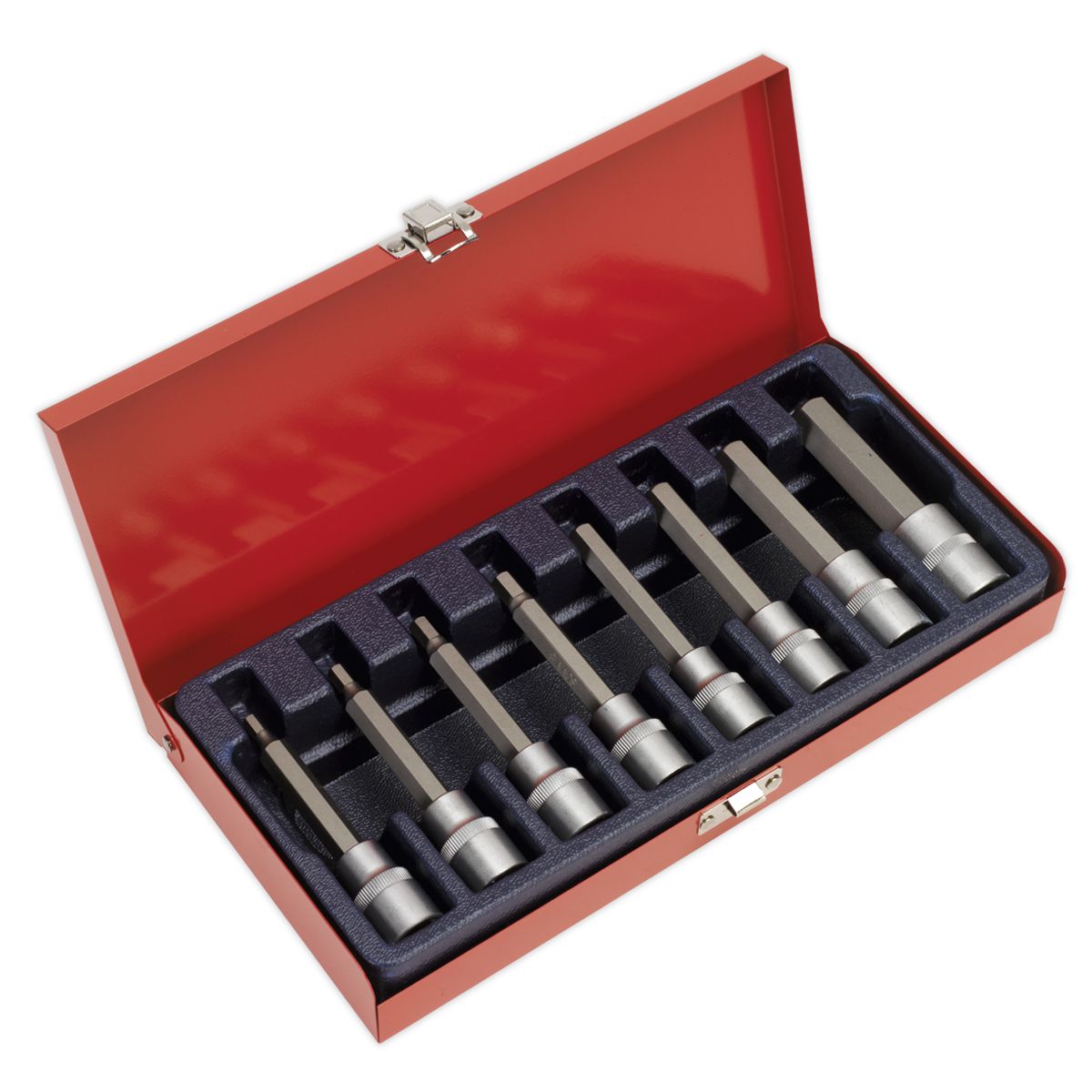 Sealey Premier Hex Socket Bit Set 1/2"Sq Drive 8pc - Image 1