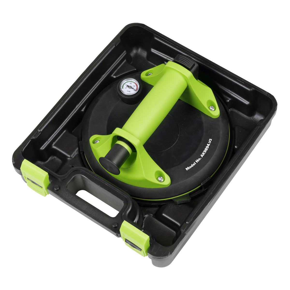 Sealey Heavy Lift Suction Cup with Vacuum Grip Pressure Gauge AK9894