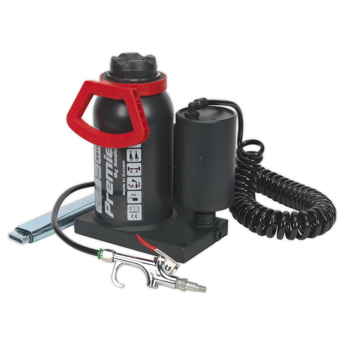 Sealey Premier Manual/Air Hydraulic Bottle Jack 20 Tonne - Image 1