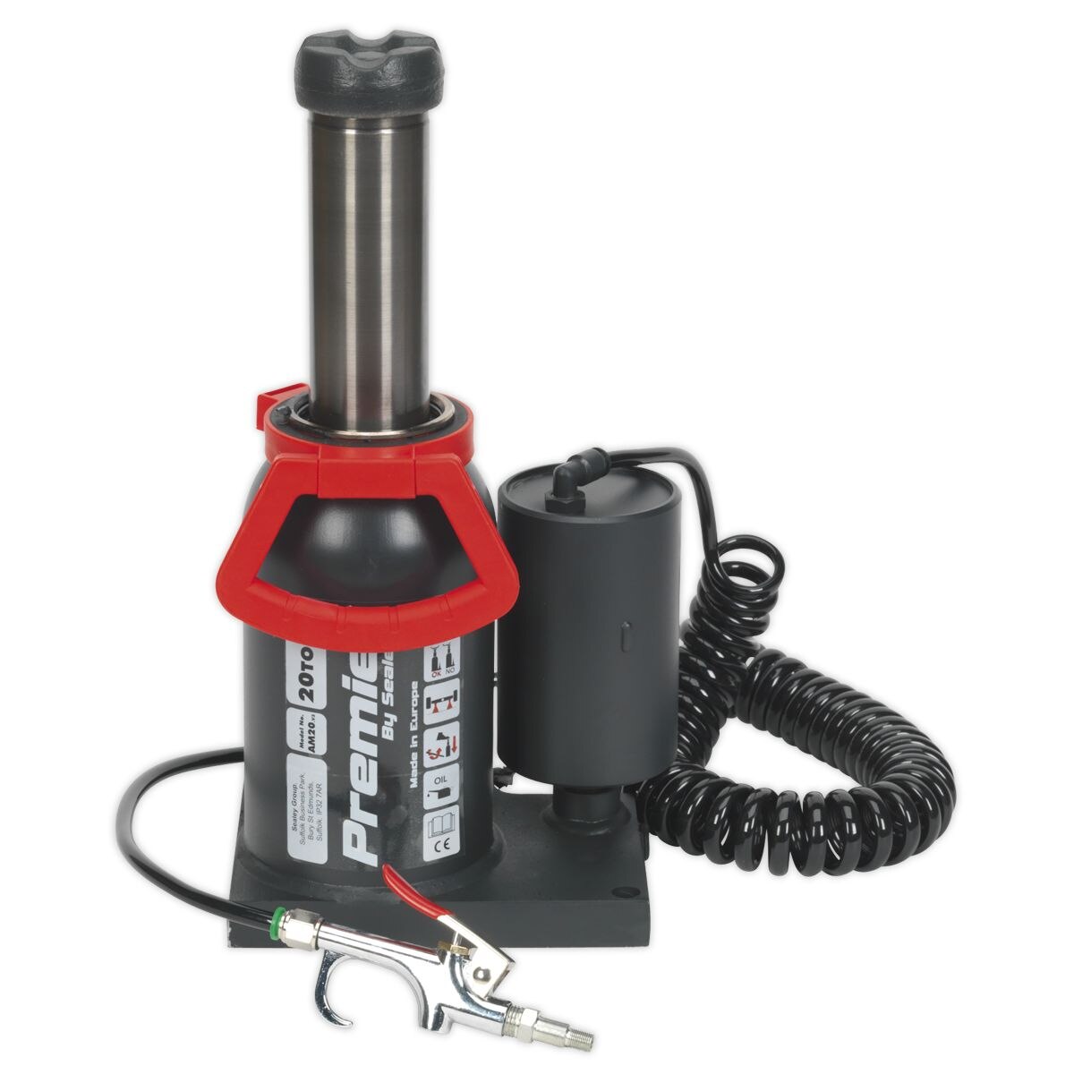 Sealey Premier Manual/Air Hydraulic Bottle Jack 20 Tonne - Image 2