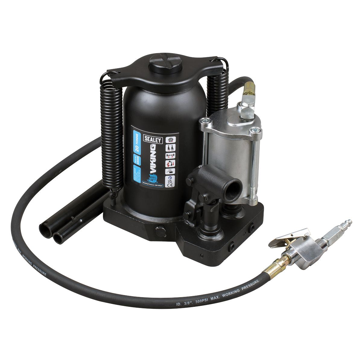 Sealey Viking Manual/Air Hydraulic Bottle Jack 20 Tonne - Image 1