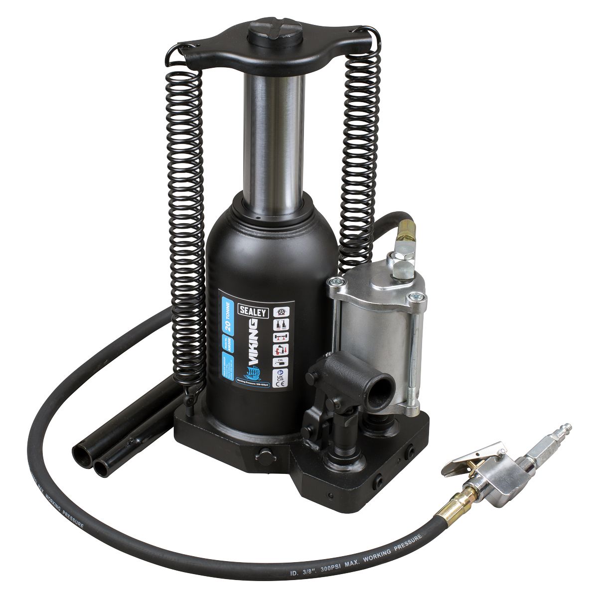Sealey Viking Manual/Air Hydraulic Bottle Jack 20 Tonne - Image 2