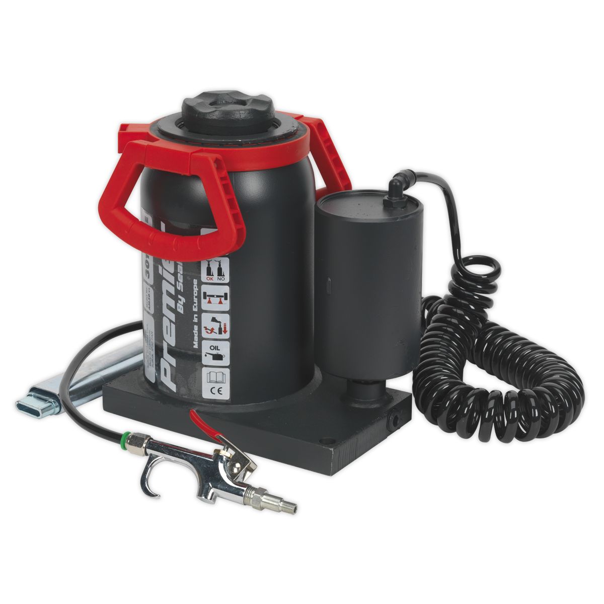 Sealey Premier Manual/Air Hydraulic Bottle Jack 30 Tonne - Image 1