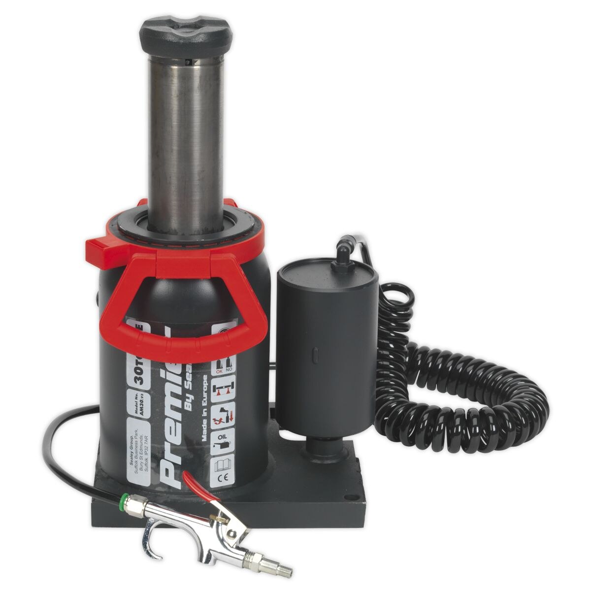 Sealey Premier Manual/Air Hydraulic Bottle Jack 30 Tonne - Image 2