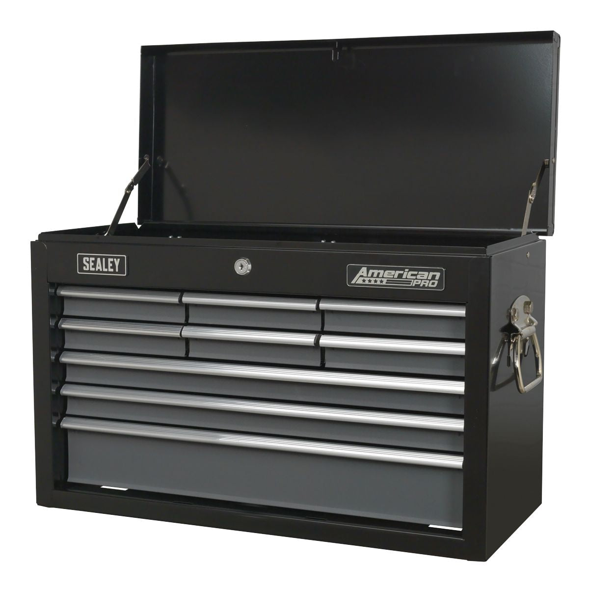Sealey American PRO Topchest 9 Drawer - Black/Grey - Image 3