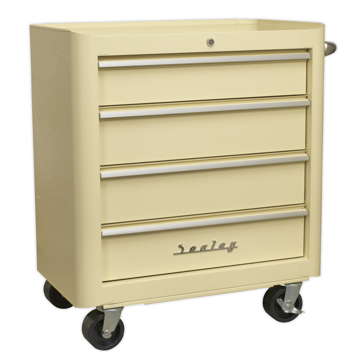 Premier Retro Style Topchest, Mid-Box Tool Chest & Rollcab Combination 10 Drawer - Cream AP28COMBO2