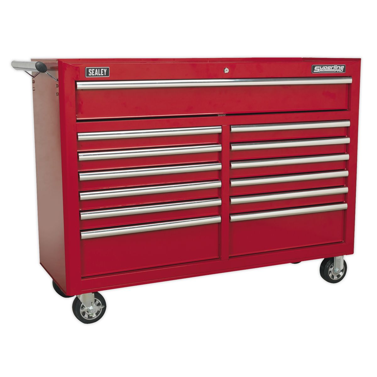 Sealey Superline PRO Rollcab 13 Drawer - Red - Image 1