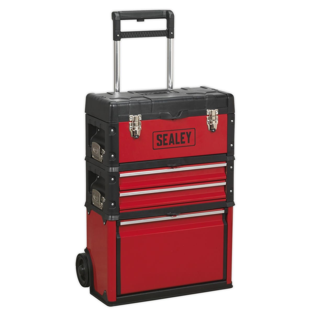 Sealey Mobile Steel/Composite Toolbox - 3 Compartment - Image 1