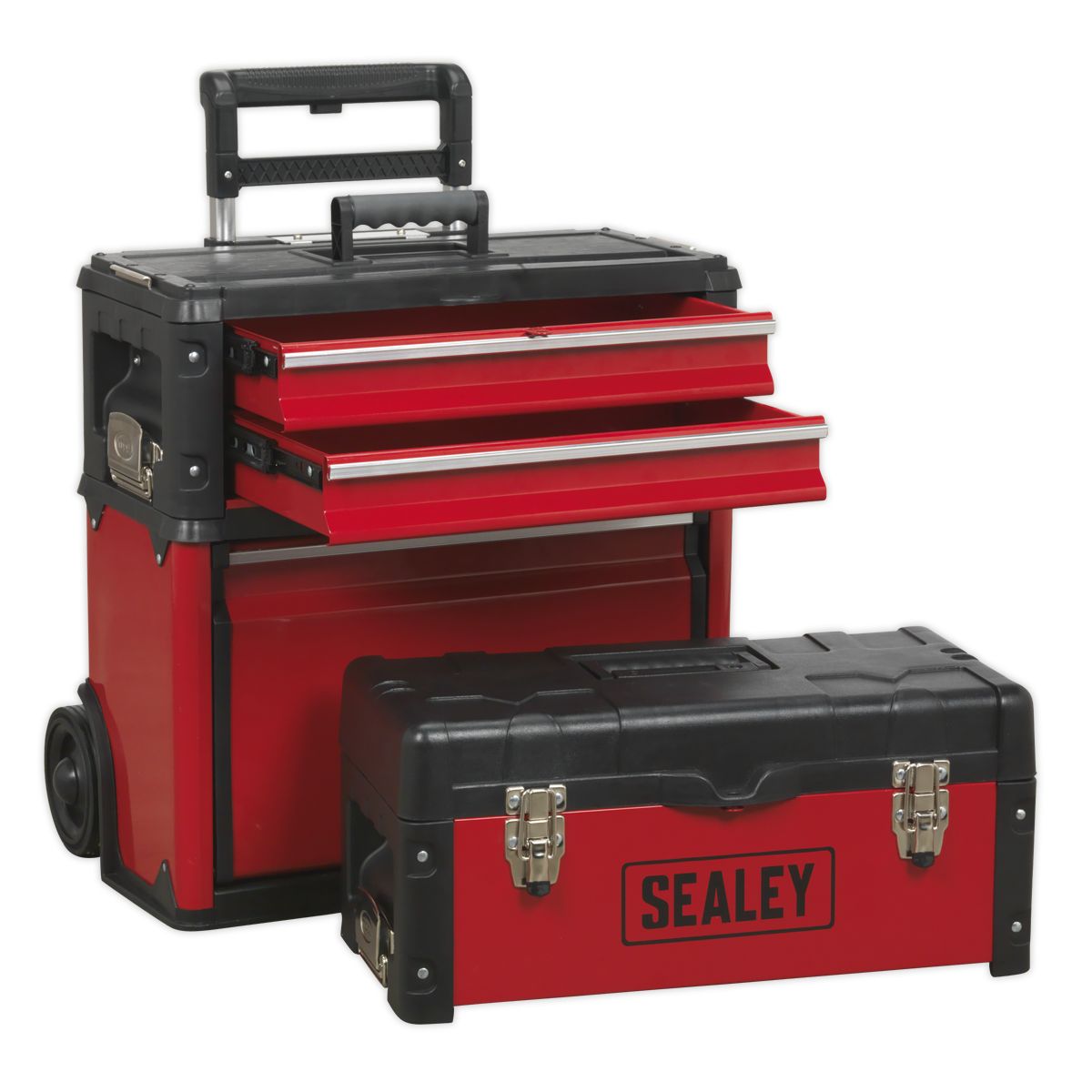 Sealey Mobile Steel/Composite Toolbox - 3 Compartment - Image 9