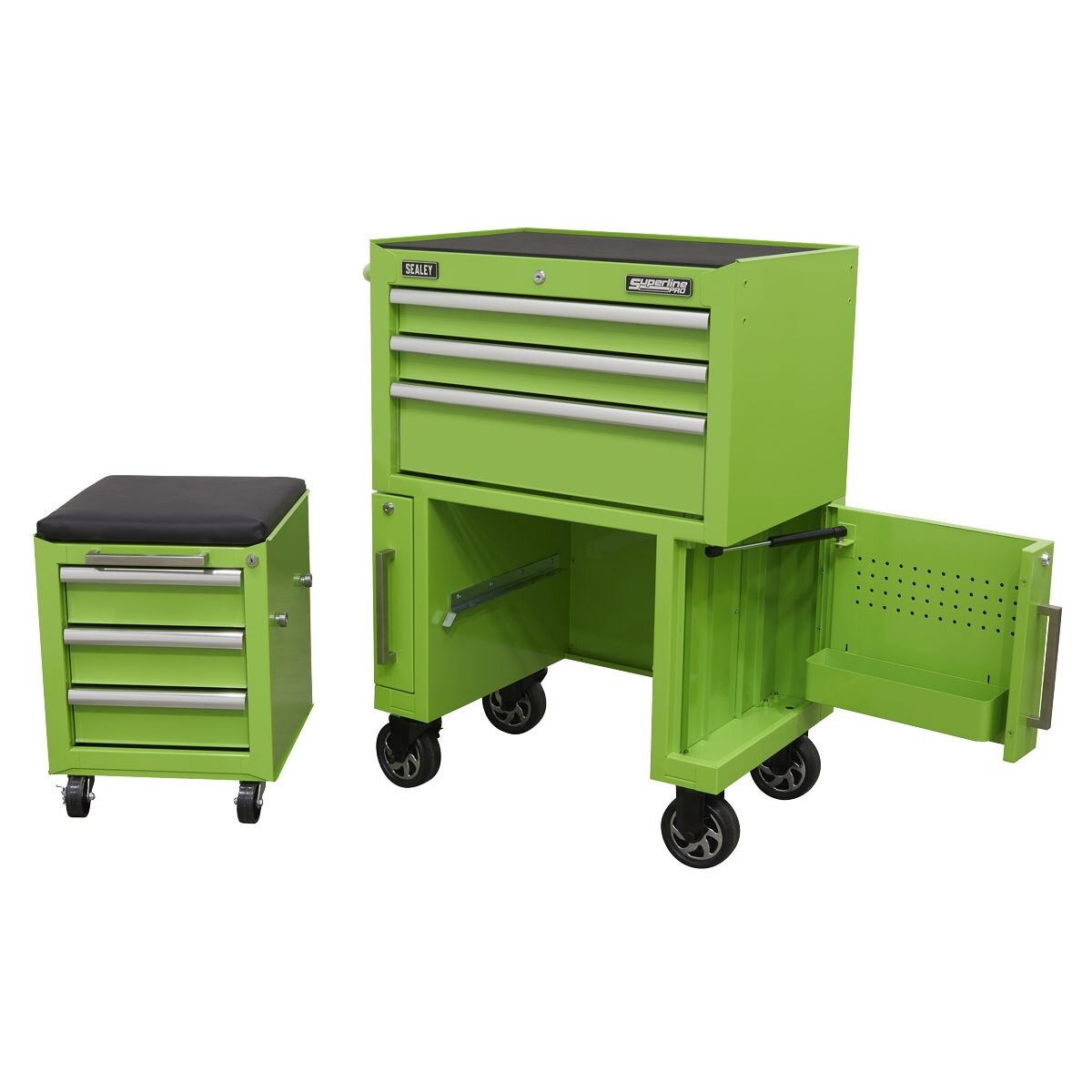 Sealey Superline PRO Rollcab 3 Drawer with Utility Seat - Image 8