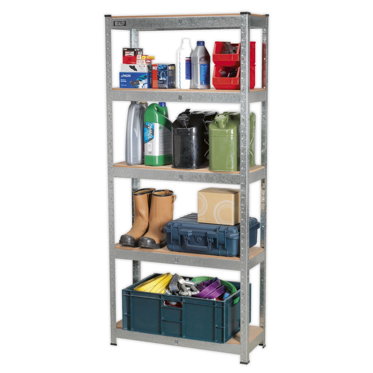 Sealey Racking Unit with 5 Shelves 150kg Capacity Per Level - Image 3