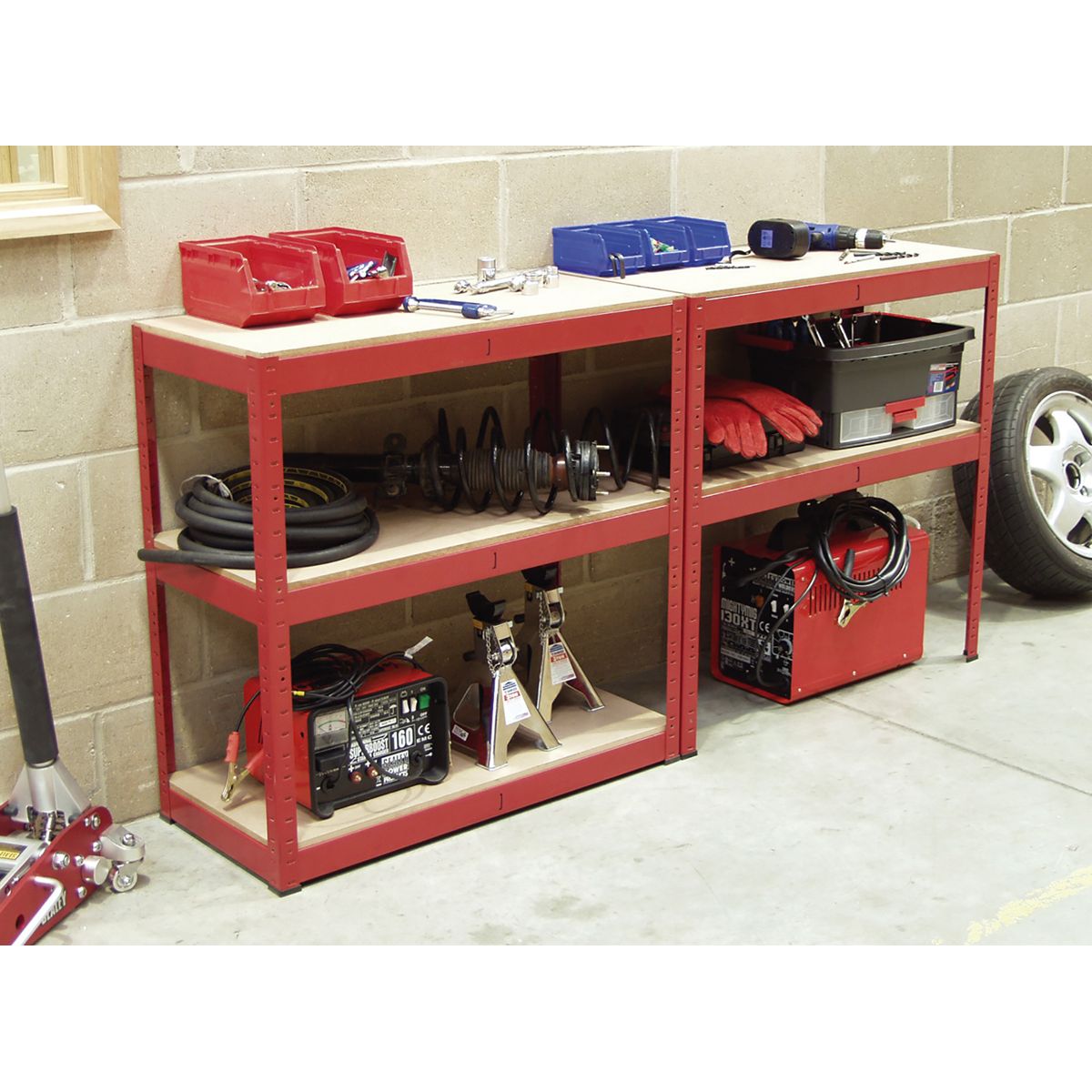 Sealey Racking Unit with 5 Shelves 350kg Capacity Per Level - Image 5