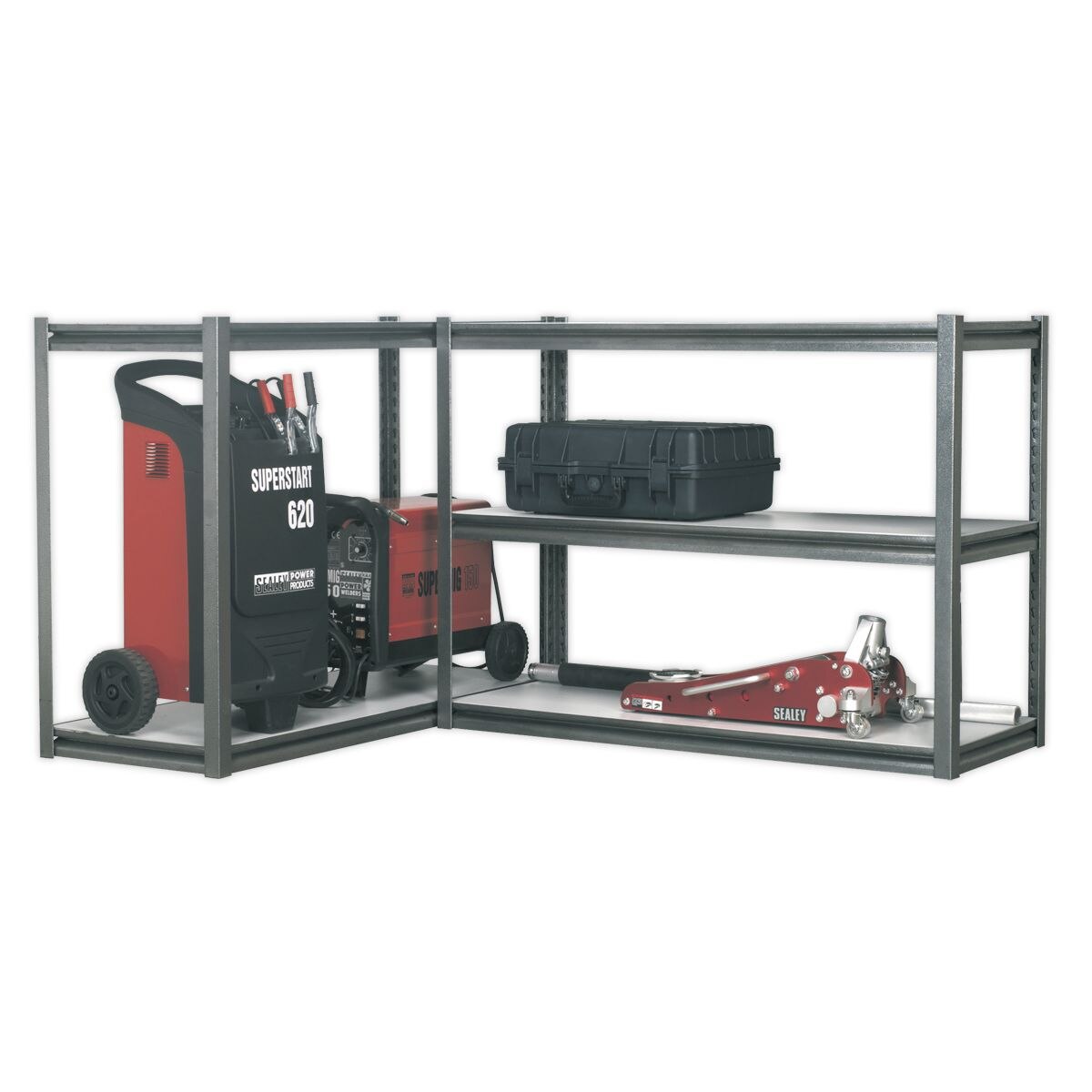 Sealey Racking Unit with 5 Shelves 600kg Capacity Per Level - Image 8