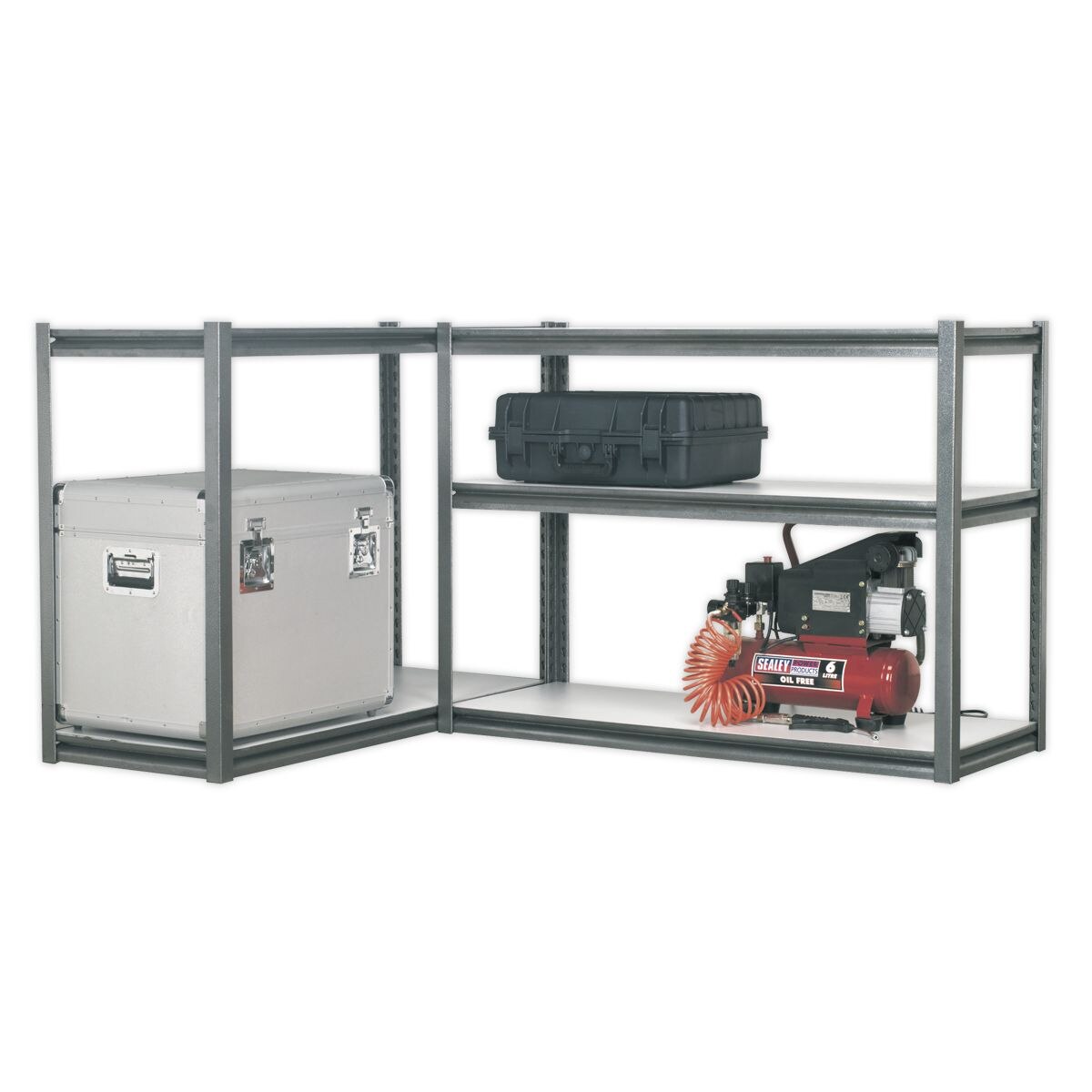 Sealey Racking Unit with 5 Shelves 600kg Capacity Per Level - Image 9