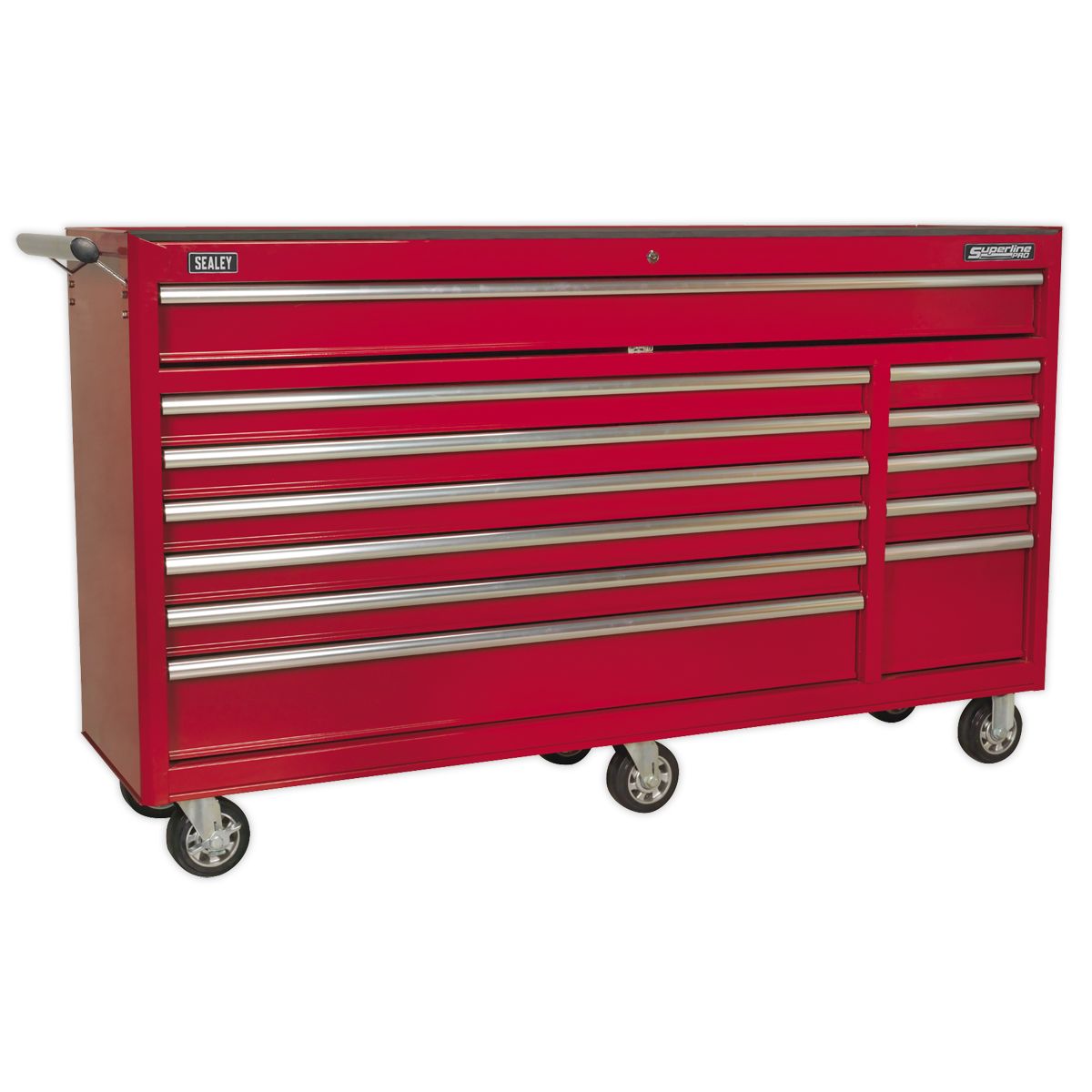 Sealey Superline PRO Rollcab 12 Drawer - Red - Image 1