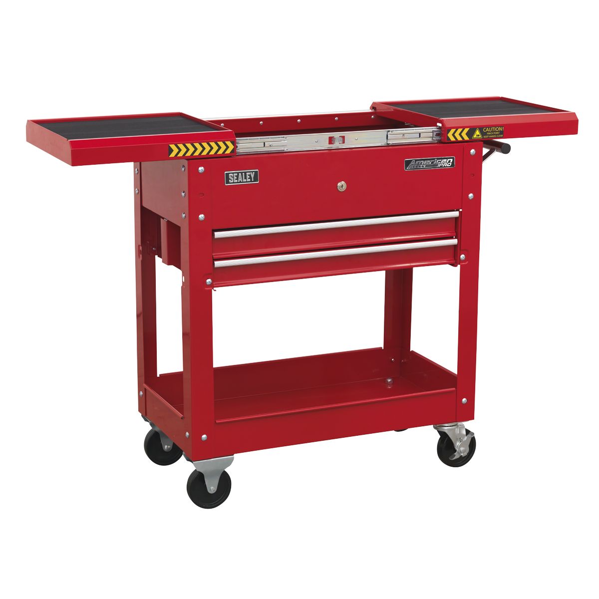 Sealey American PRO Mobile Tool & Parts Trolley - Red - Image 1