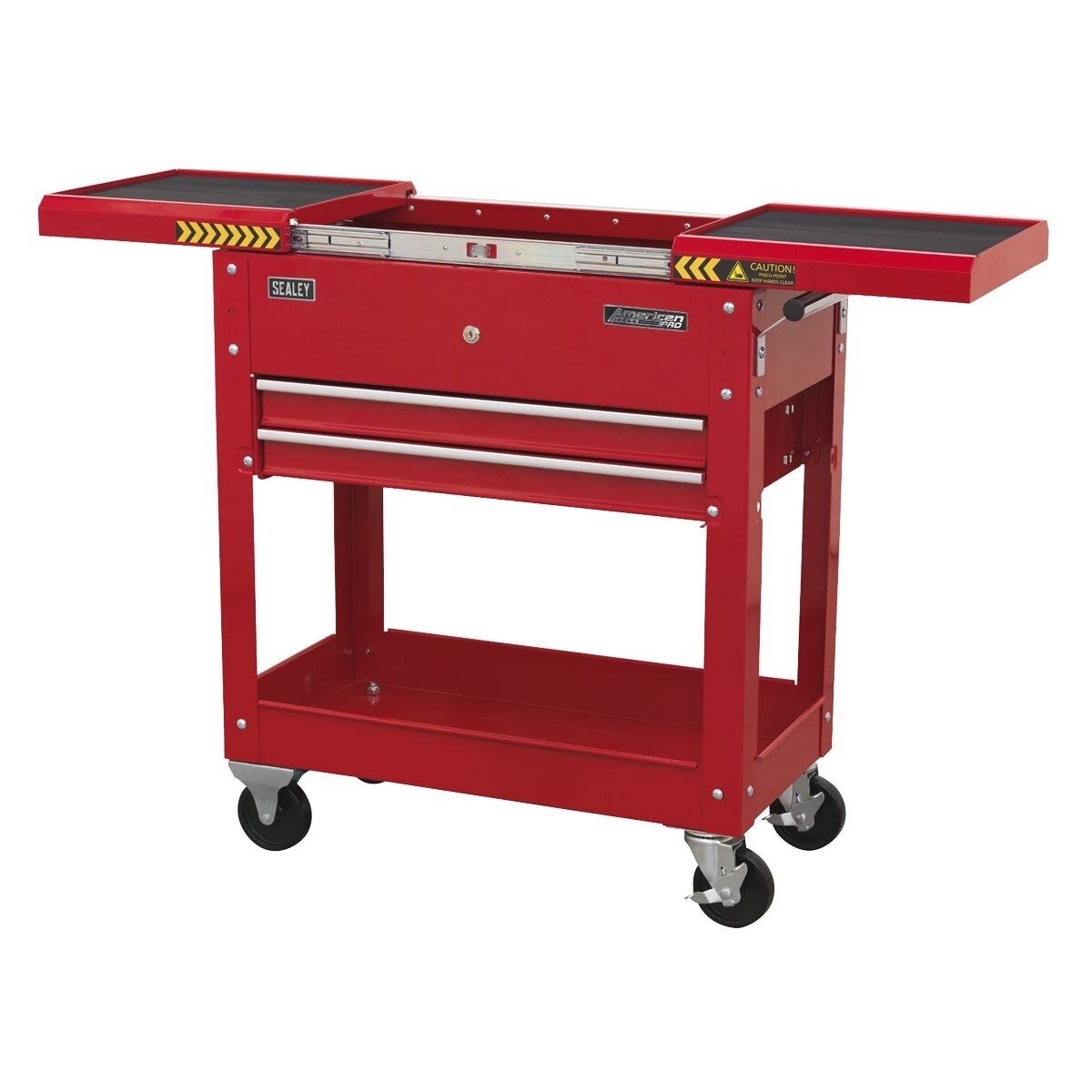 Sealey American PRO Mobile Tool & Parts Trolley - Red - Image 2