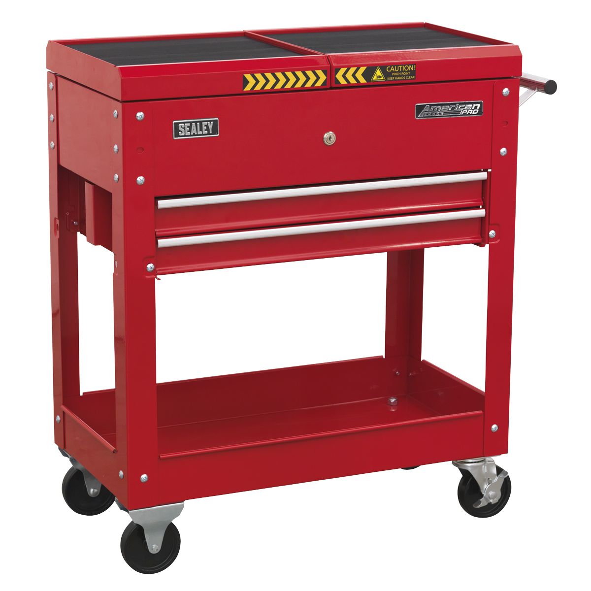 Sealey American PRO Mobile Tool & Parts Trolley - Red - Image 3