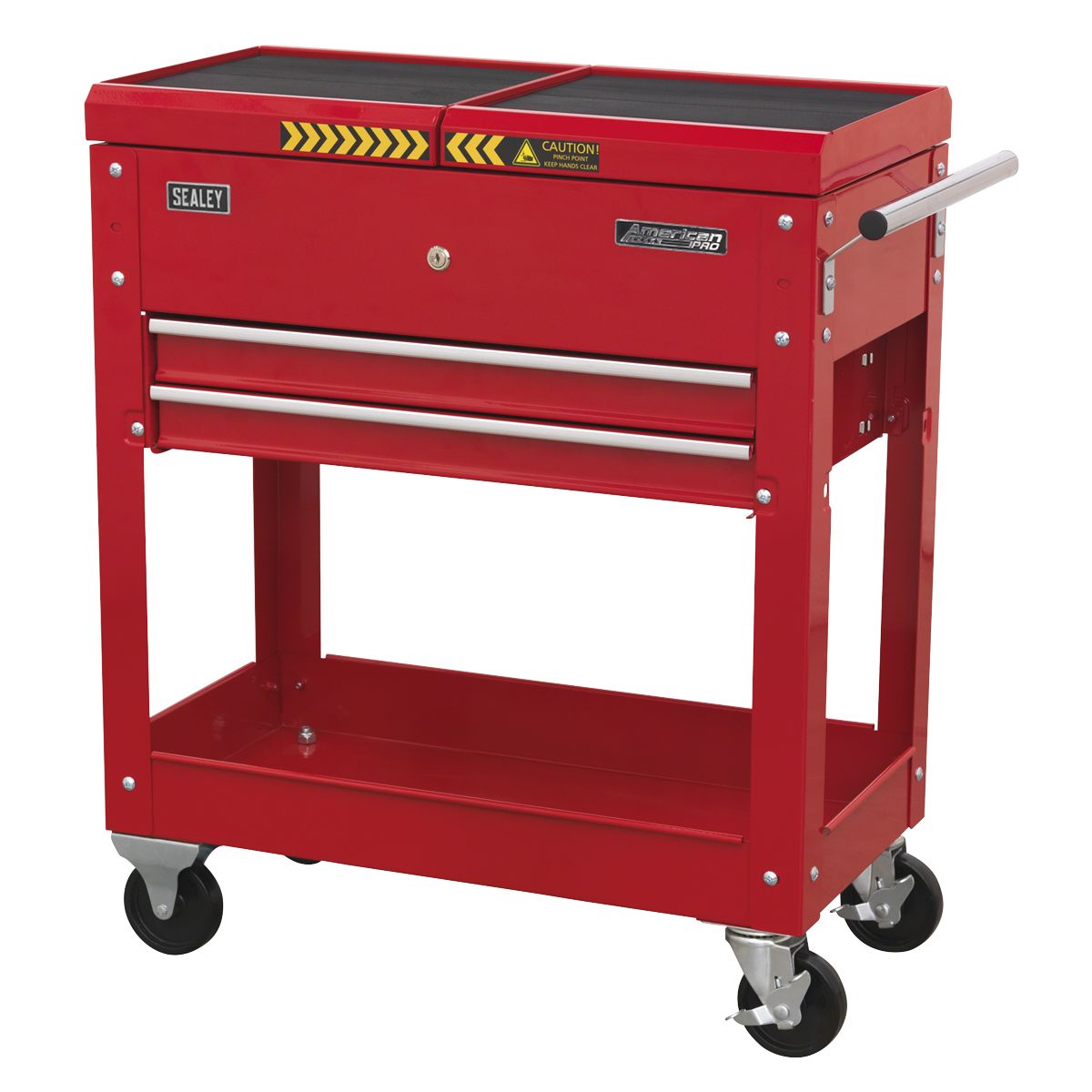 Sealey American PRO Mobile Tool & Parts Trolley - Red - Image 4