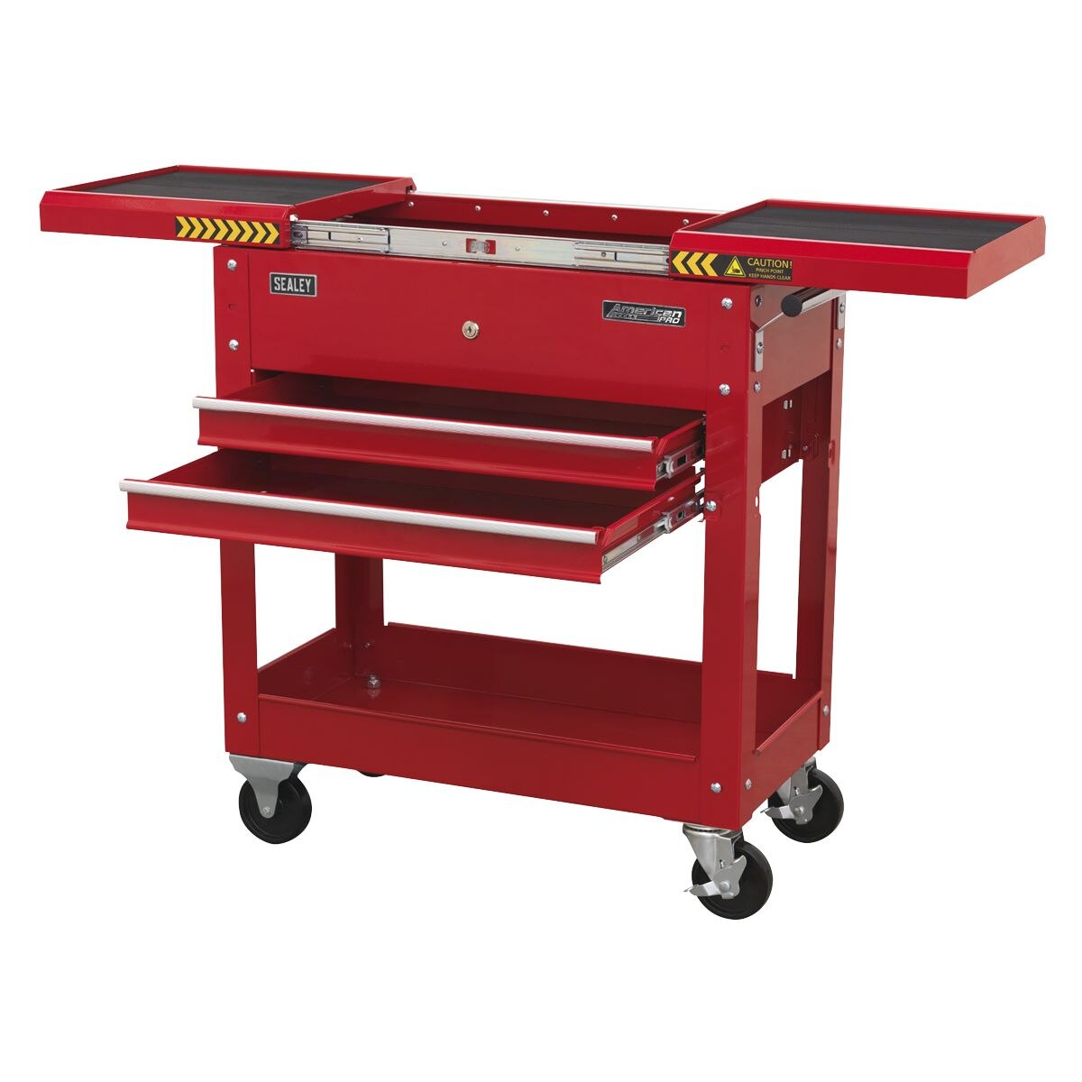 Sealey American PRO Mobile Tool & Parts Trolley - Red - Image 6