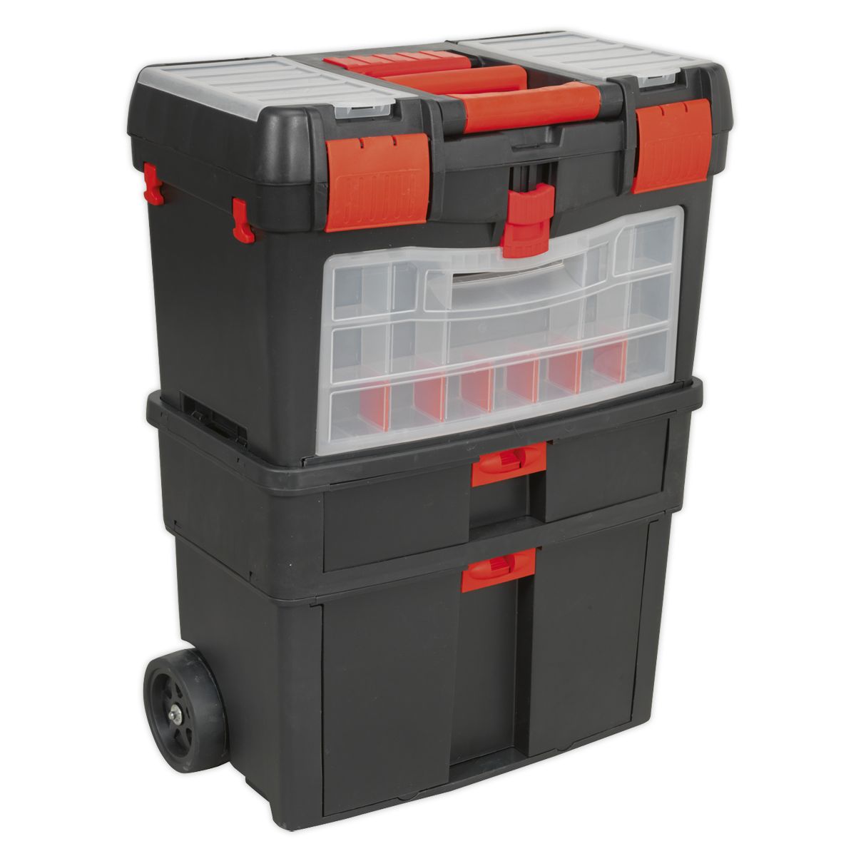 Sealey Mobile Toolbox with Tote Tray & Removable Assortment Box - Image 5