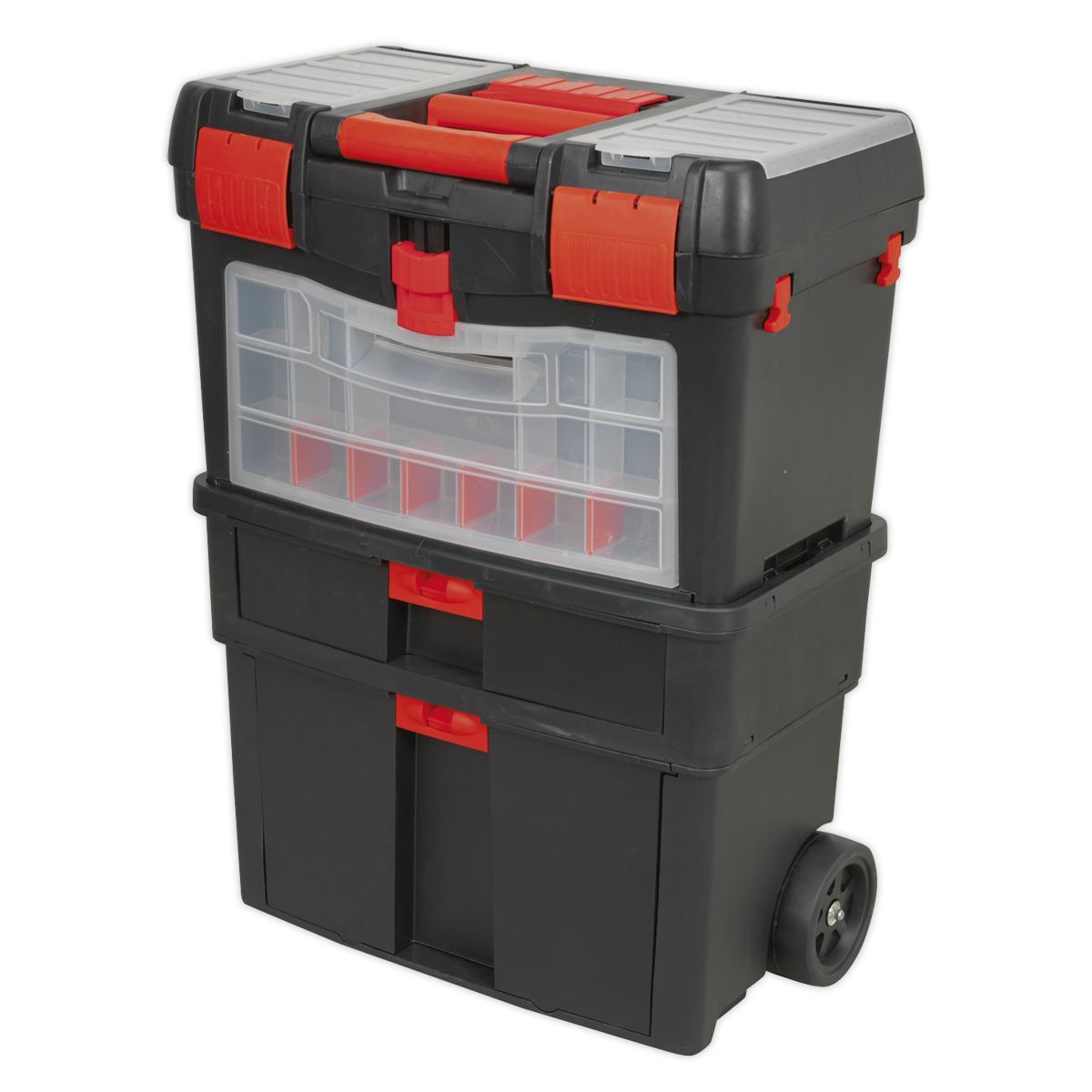 Sealey Mobile Toolbox with Tote Tray & Removable Assortment Box - Image 6