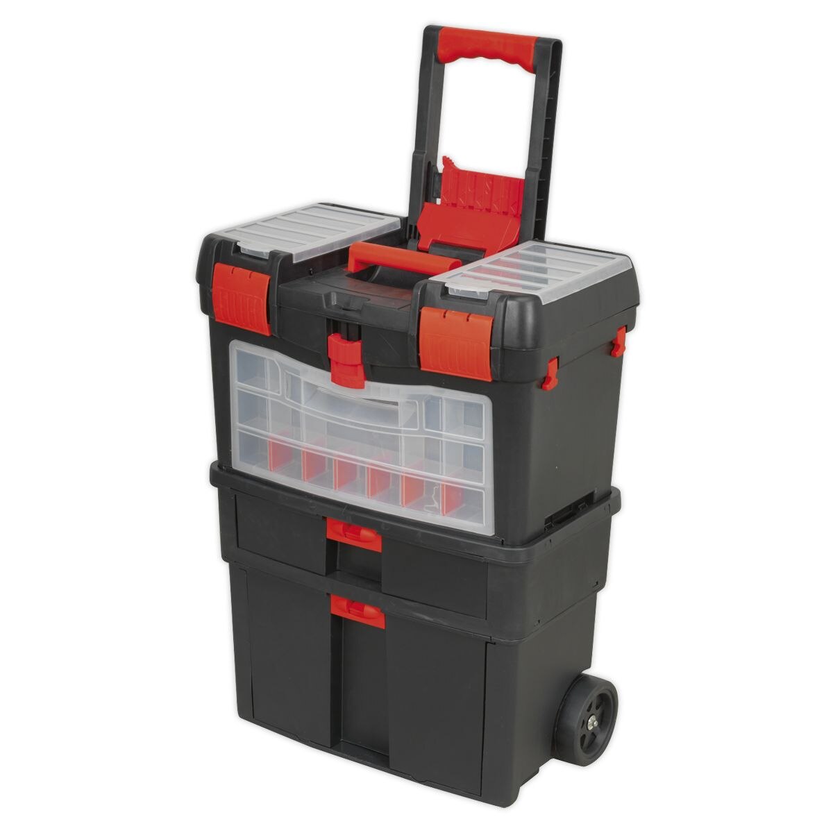 Sealey Mobile Toolbox with Tote Tray & Removable Assortment Box - Image 7