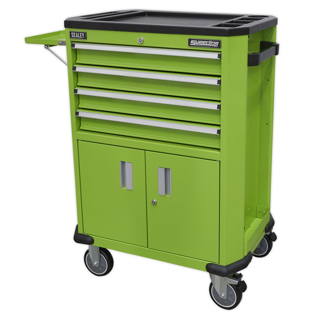 Sealey Superline PRO Tool Trolley with 4 Drawers & 2 Door Cupboard - Image 5