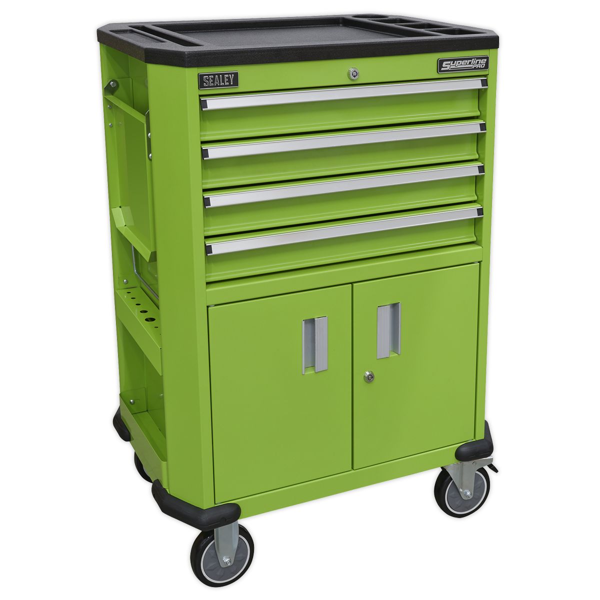 Sealey Superline PRO Tool Trolley with 4 Drawers & 2 Door Cupboard - Image 6