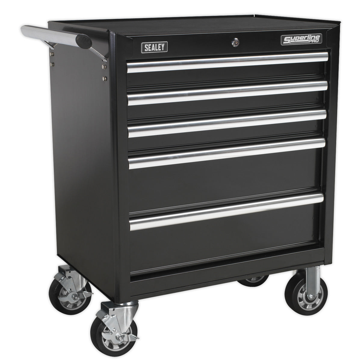 Superline PRO Topchest & Rollcab Combination 10 Drawer with 148pc Tool Kit - Black APCOMBOBBTK56