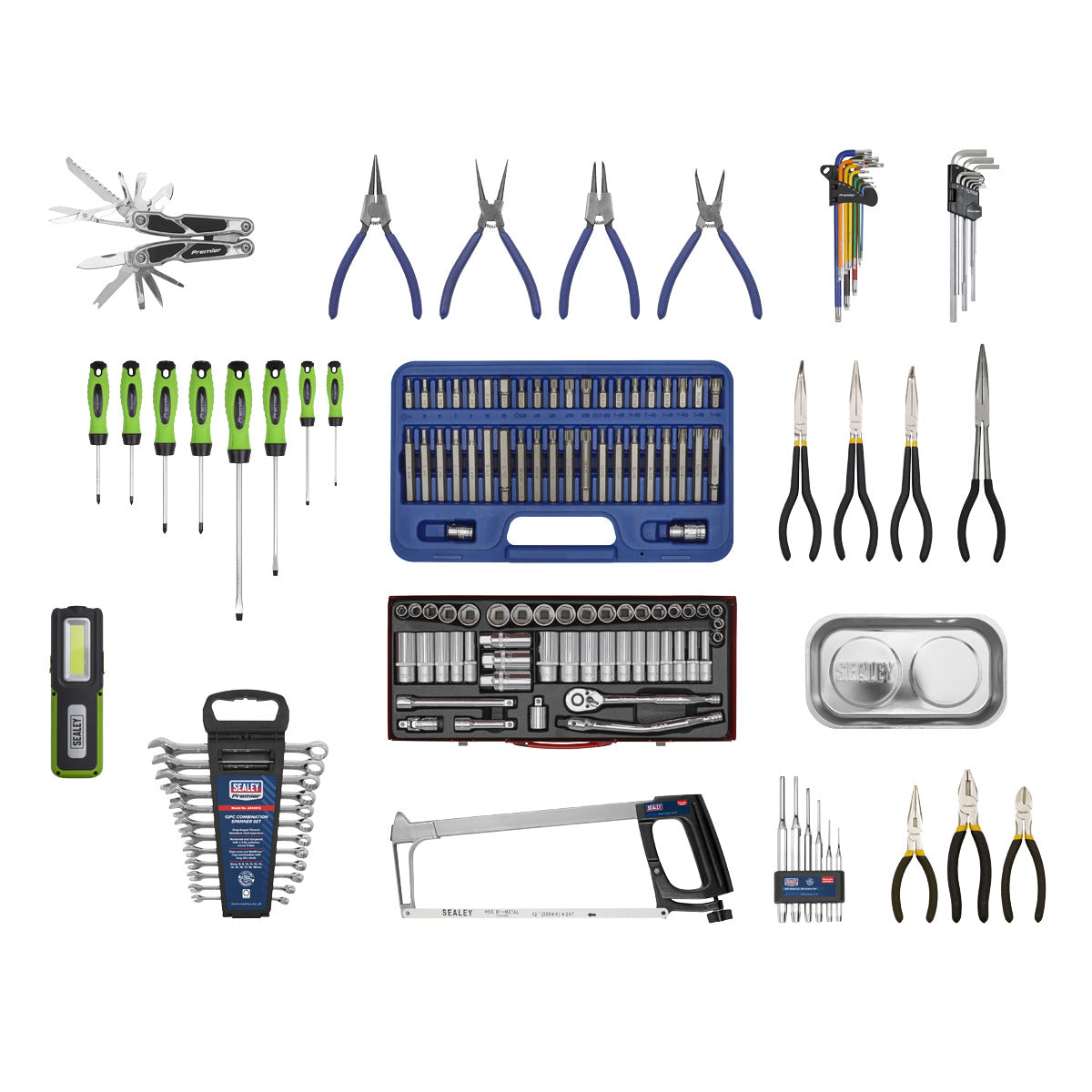 Superline PRO Topchest & Rollcab Combination 10 Drawer with 148pc Tool Kit - Black APCOMBOBBTK56