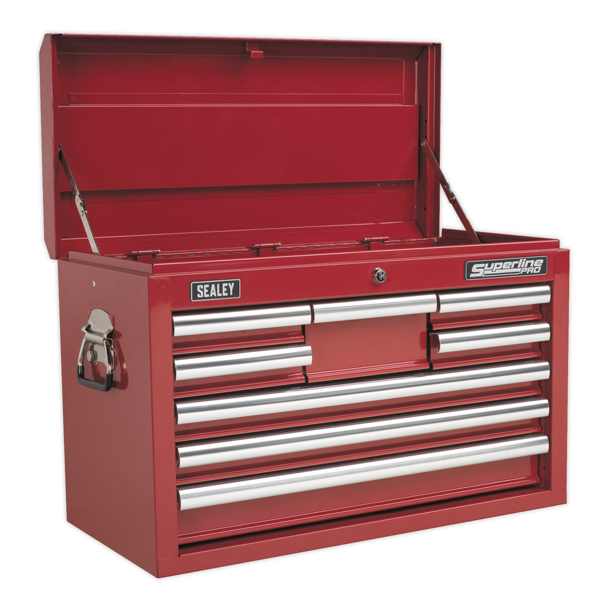 Superline PRO Topchest & Rollcab Combination 15 Drawer with 148pc Tool Kit - Red APCOMBOBBTK57