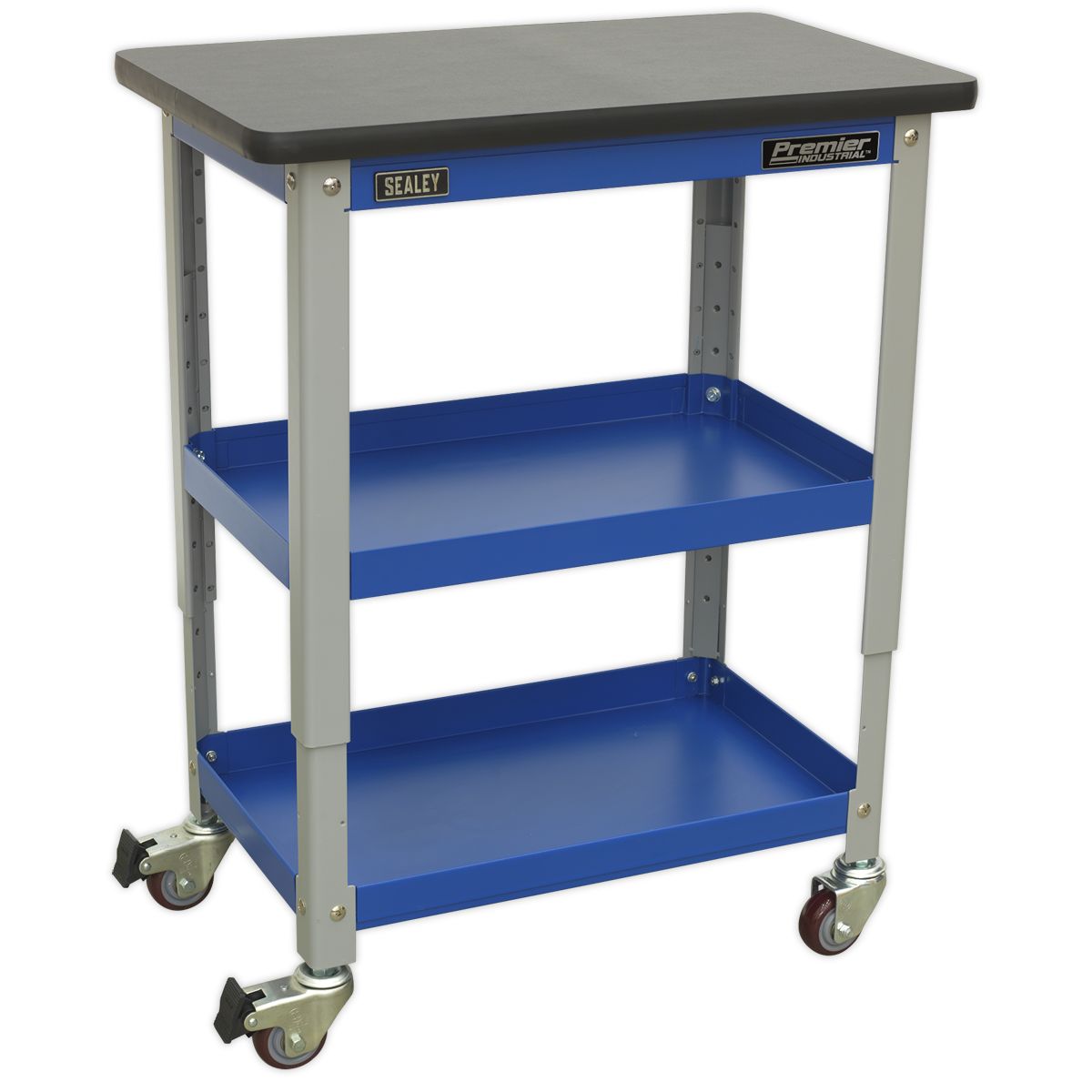 Sealey Premier Industrial 3-Level Workshop Trolley - Image 1