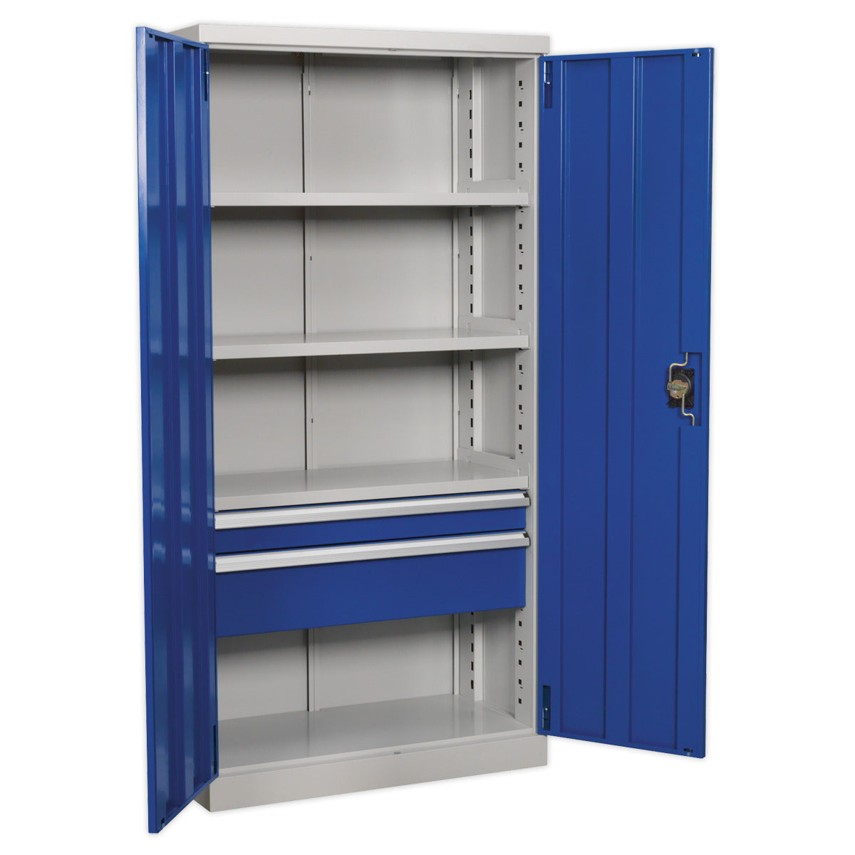 Premier Industrial Cabinet with 2 Drawers & 3 Shelves 1800mm APICCOMBO2