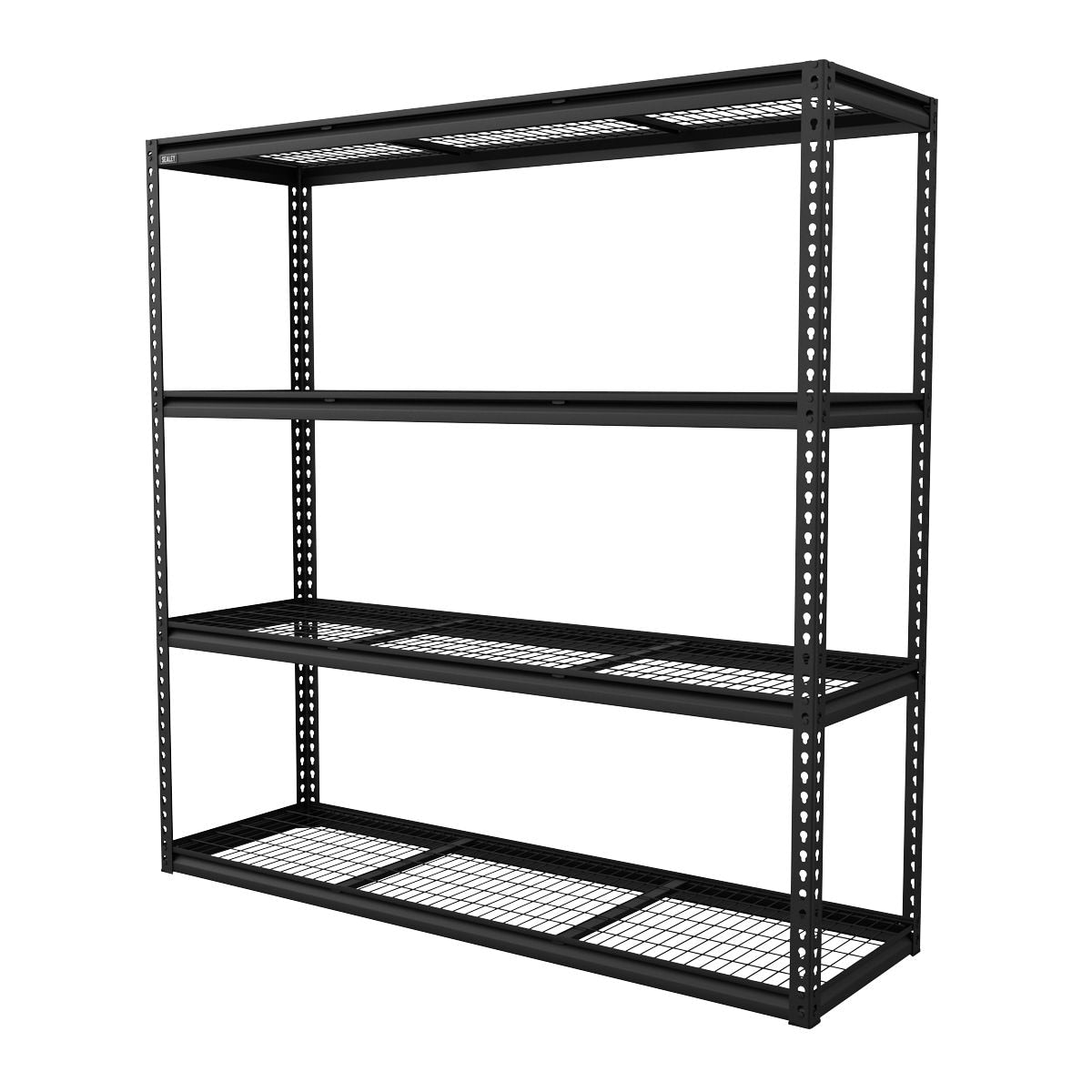 Sealey Heavy-Duty Modular Racking Unit with 4 Mesh Shelves 300kg Capacity Per Level 1820mm - Image 1
