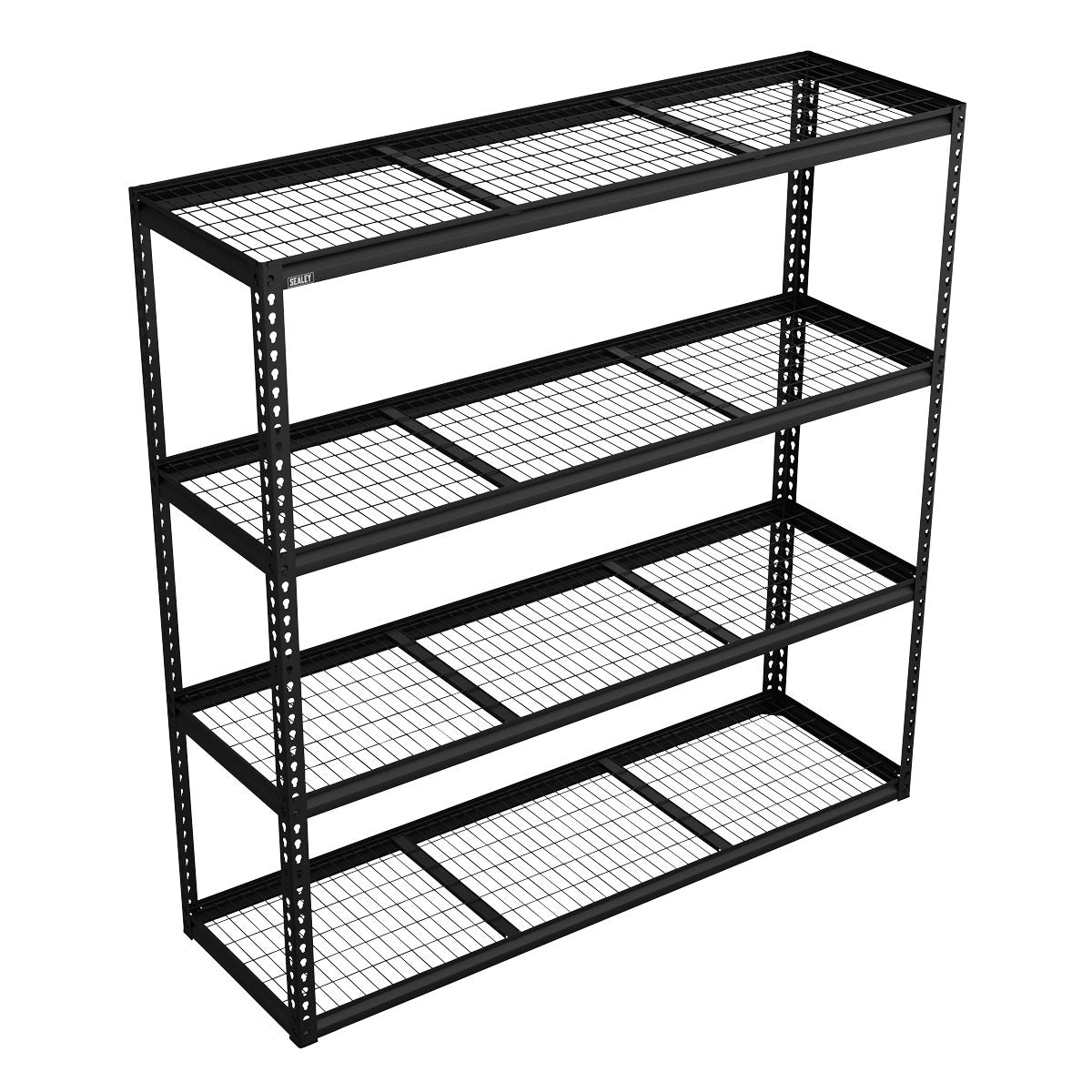 Sealey Heavy-Duty Modular Racking Unit with 4 Mesh Shelves 300kg Capacity Per Level 1820mm - Image 5