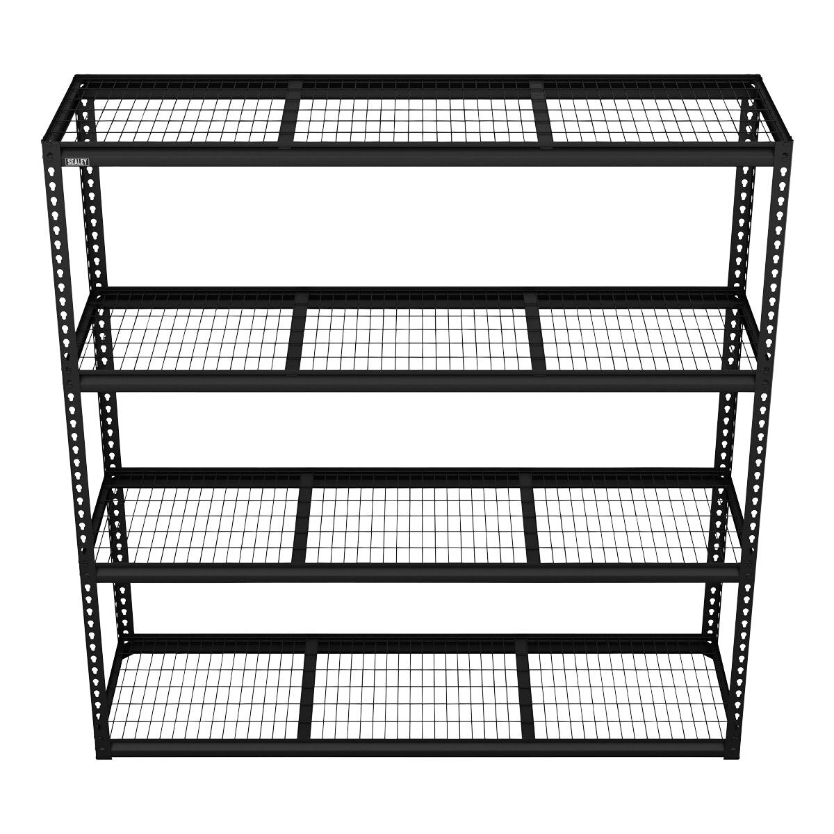 Sealey Heavy-Duty Modular Racking Unit with 4 Mesh Shelves 300kg Capacity Per Level 1820mm - Image 6