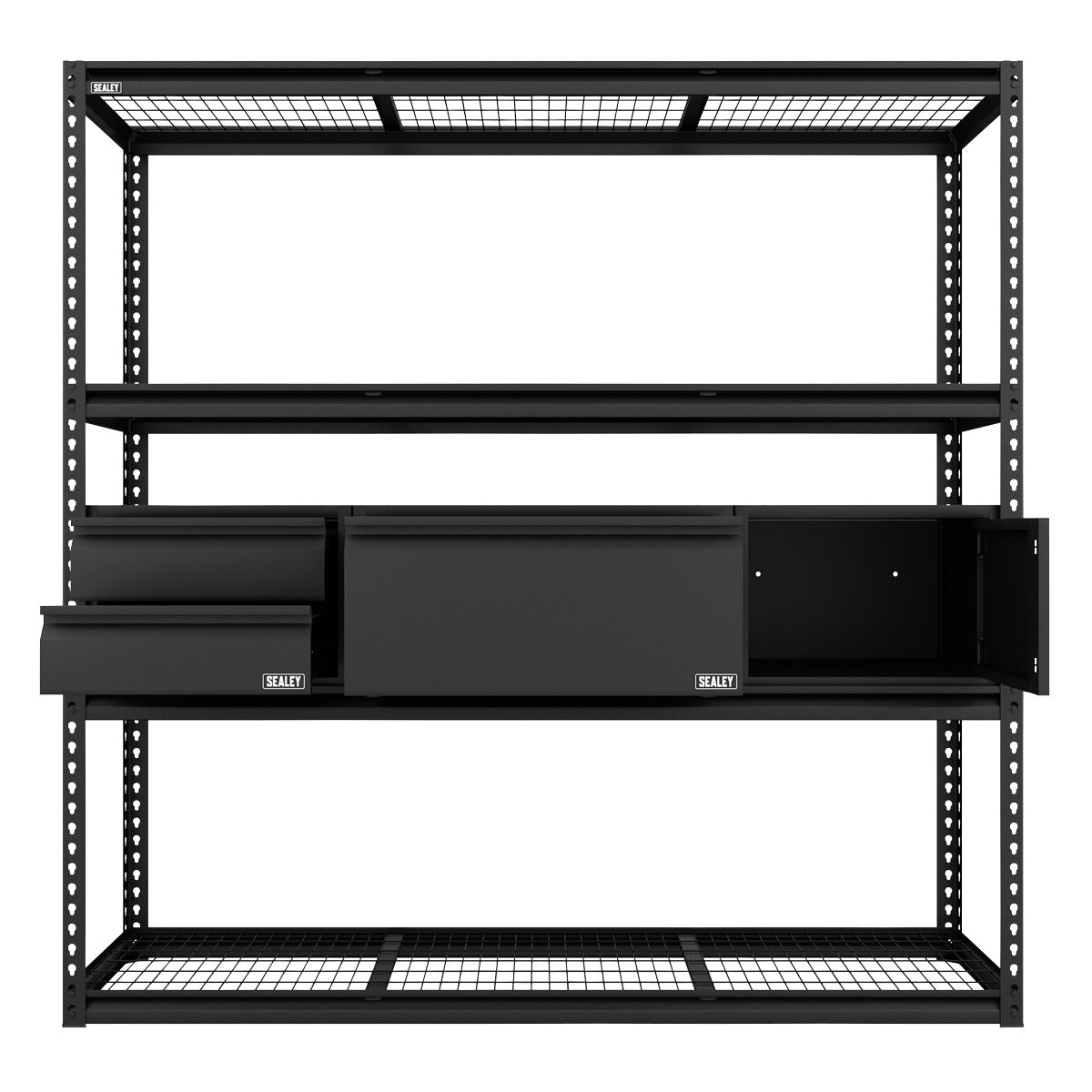 Sealey Heavy-Duty Modular Racking Kit with 3 Storage Units APMRCOMBO1