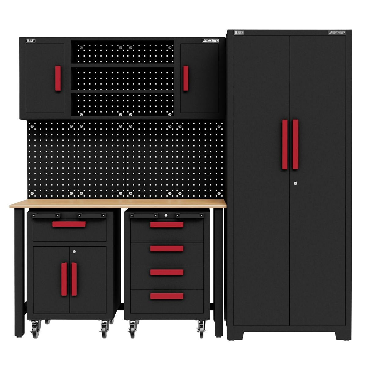 Sealey Complete Garage Storage System with 2 Mobile Trolleys - Image 5