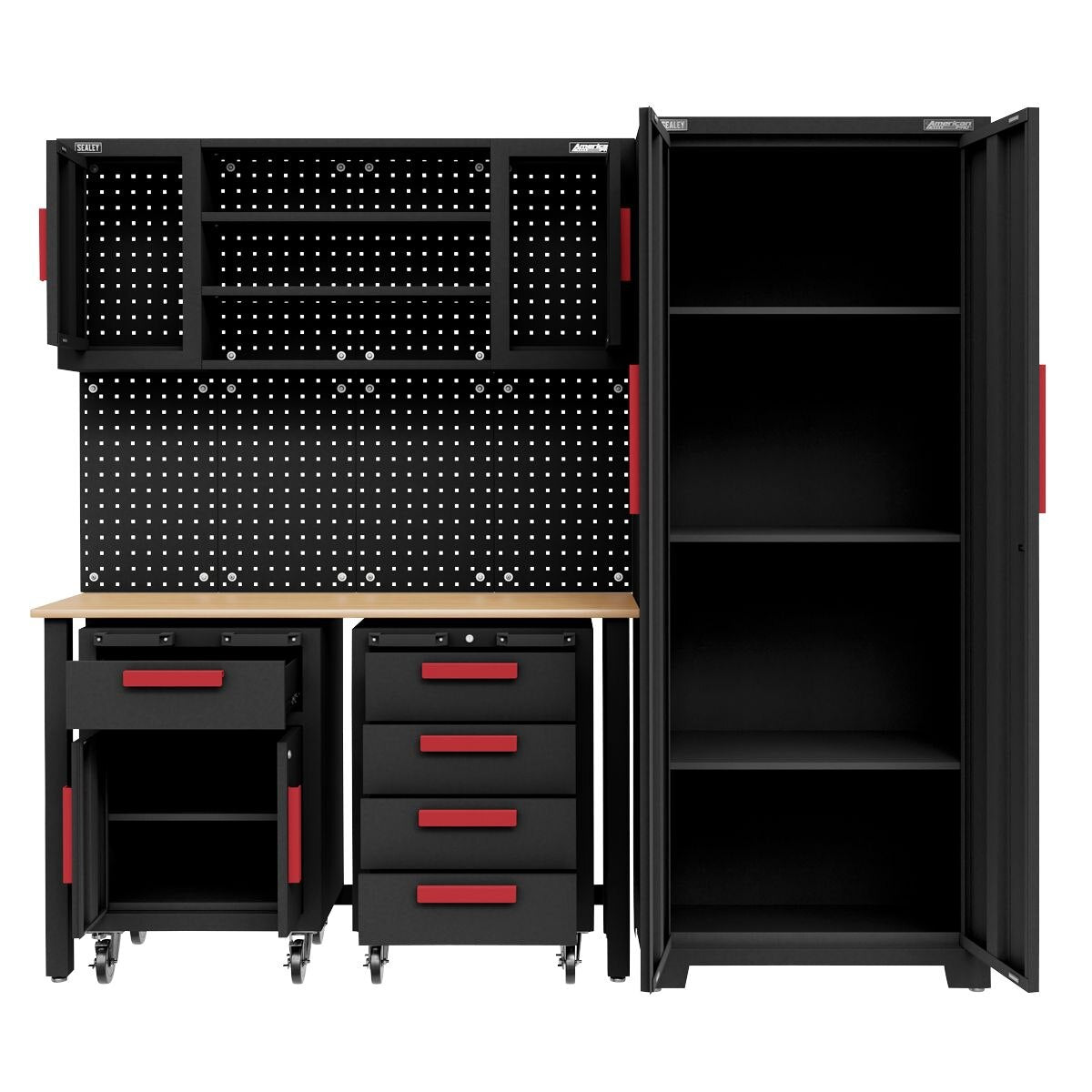 Sealey Complete Garage Storage System with 2 Mobile Trolleys - Image 6