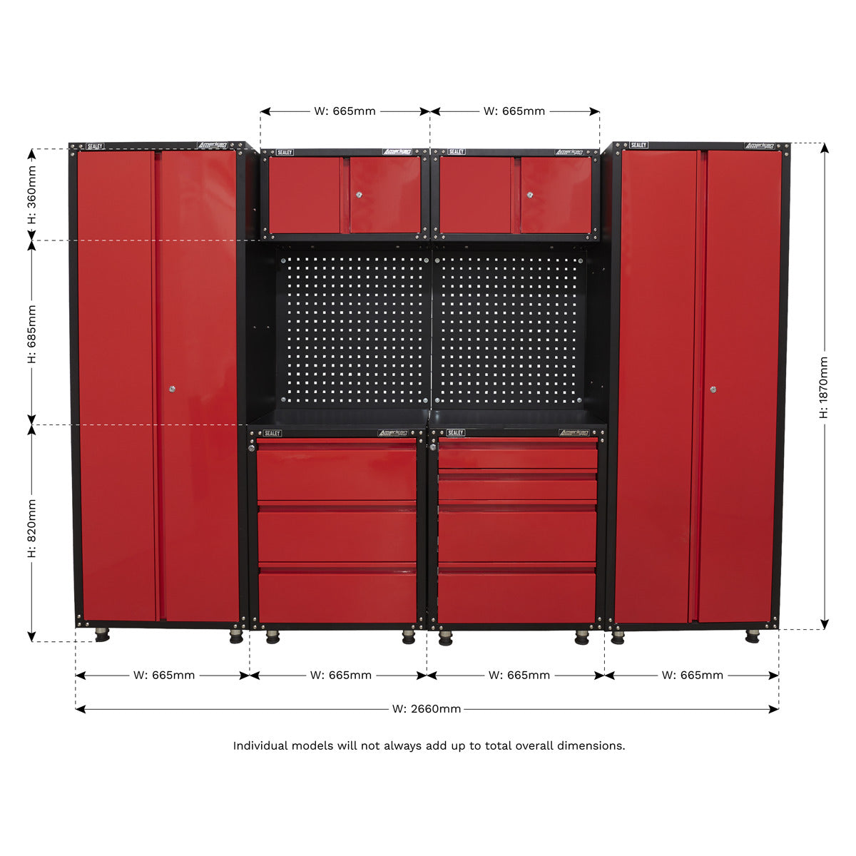 American PRO Storage System 2.6m APMS80COMBO2