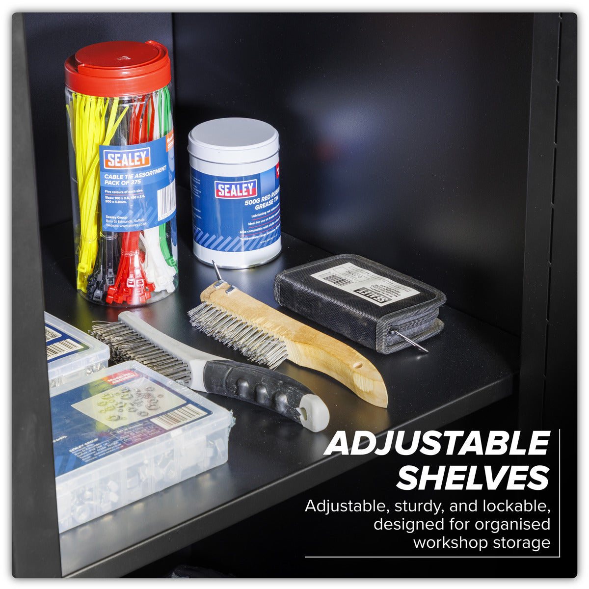 Premier Storage System with Stainless Worktop 2.48m APMSCOMBO1SS