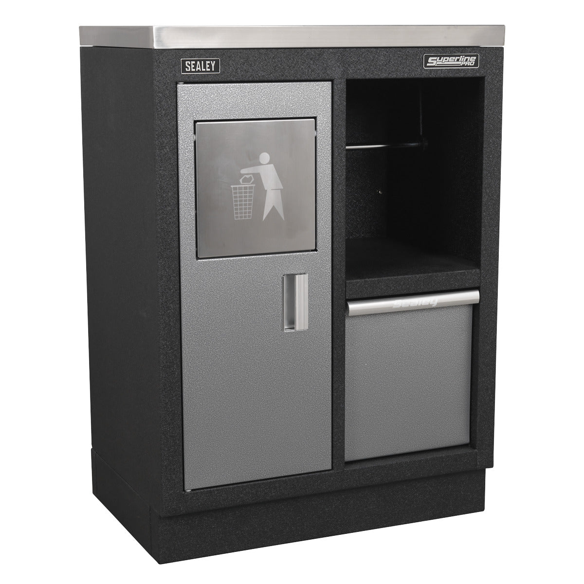 Superline PRO Corner Storage System with Wood Worktop 1.55m APMSSTACK08W