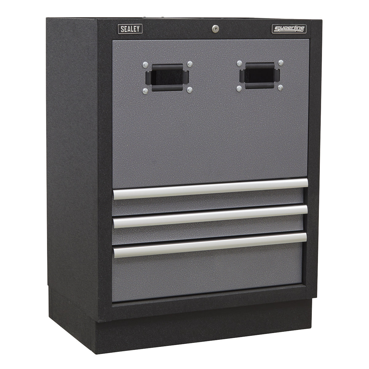 Superline PRO Storage System with Pressed Wood Worktop 4.92m APMSSTACK16W
