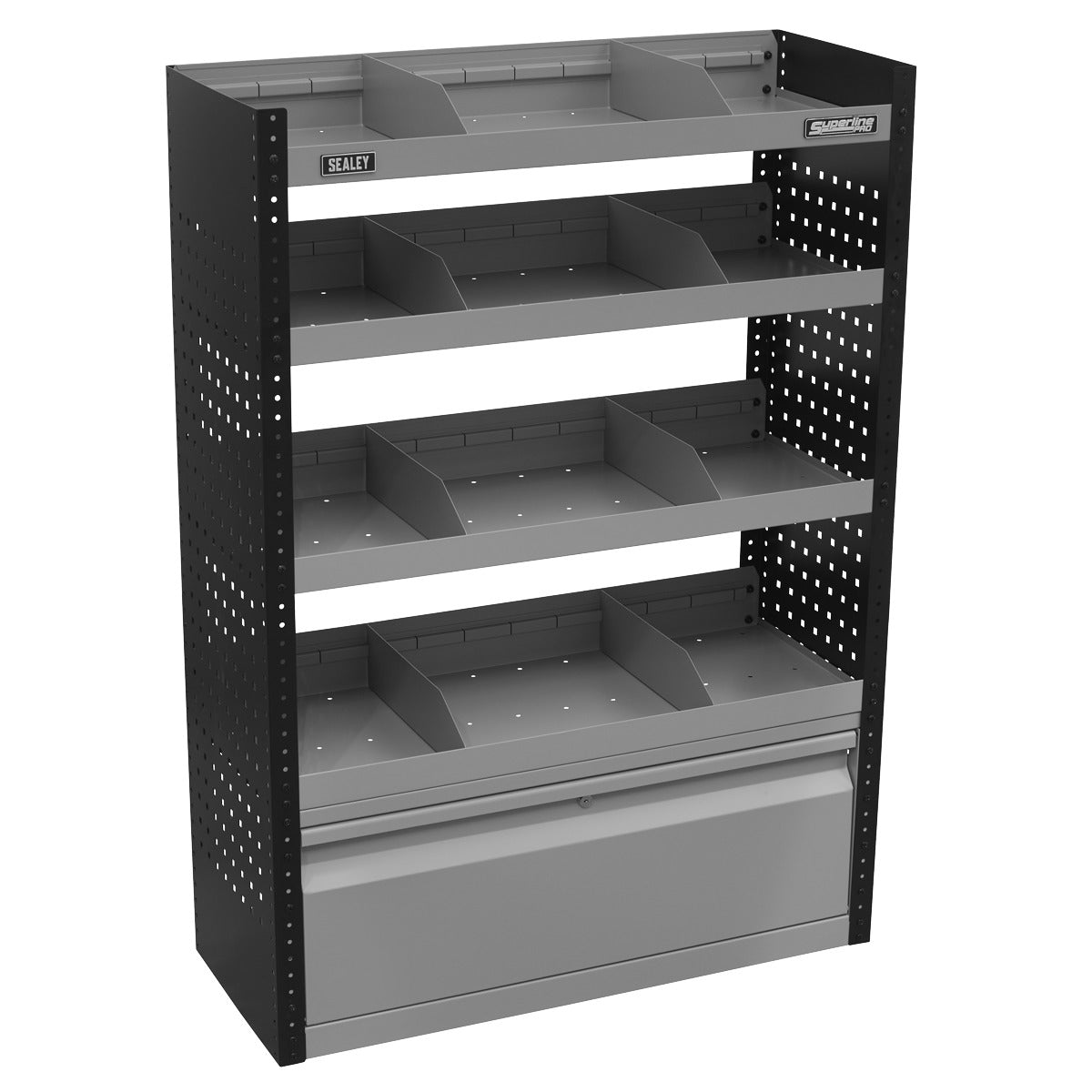 Superline PRO Modular Flat Shelf Van Storage System APMSVCOMBO1
