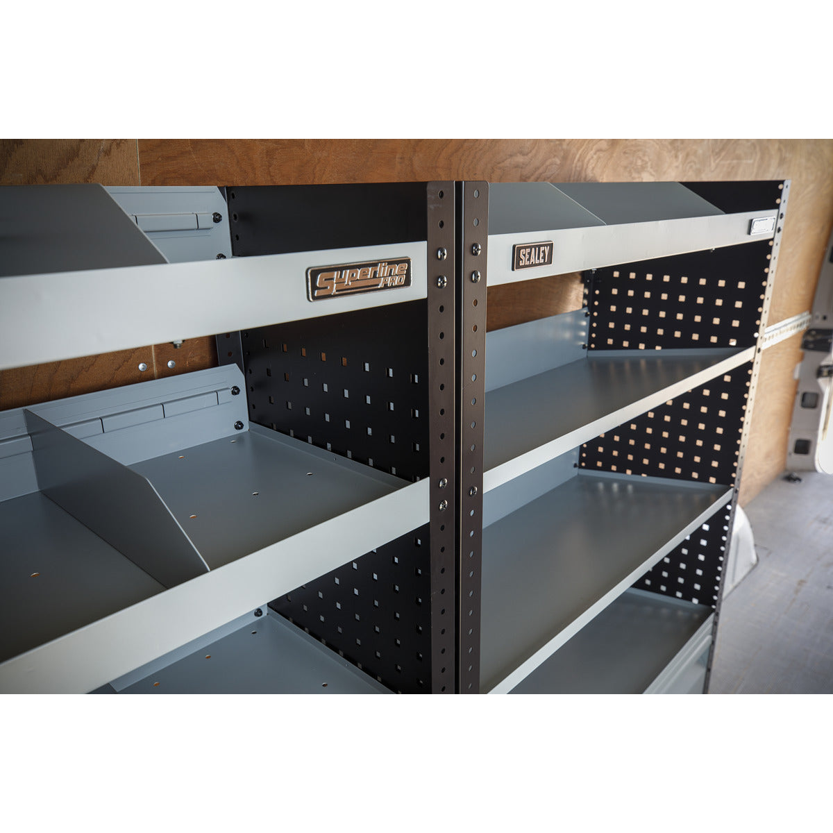 Superline PRO Modular Slanted Shelf Van Storage System APMSVCOMBO2