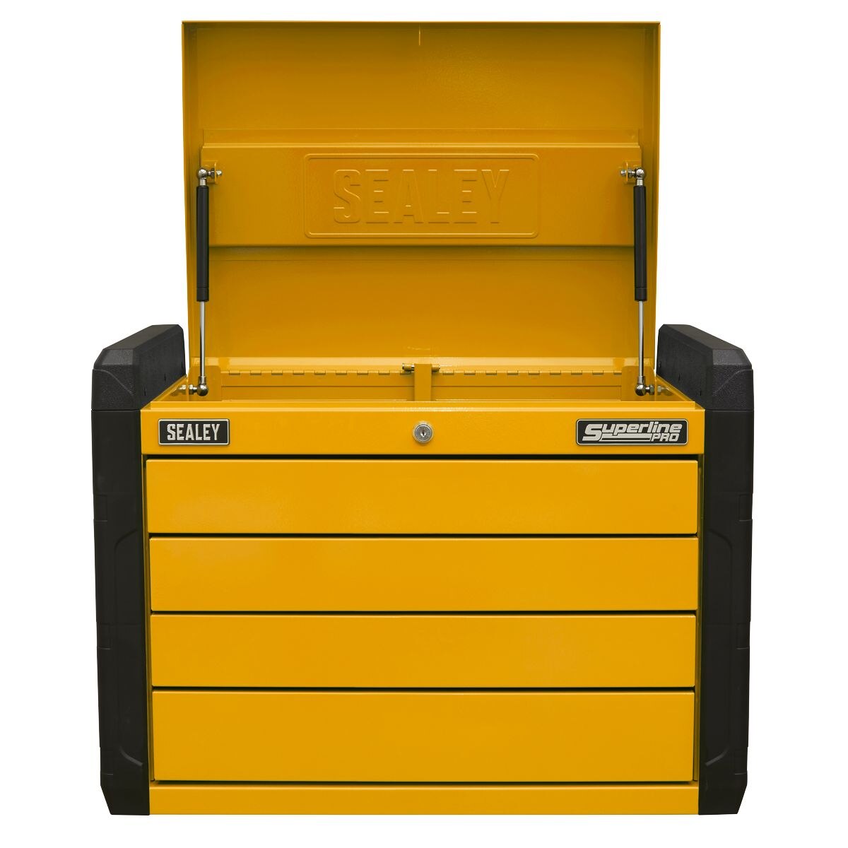 Sealey Superline PRO Push-to-Open Topchest 4-Drawer - Orange - Image 3