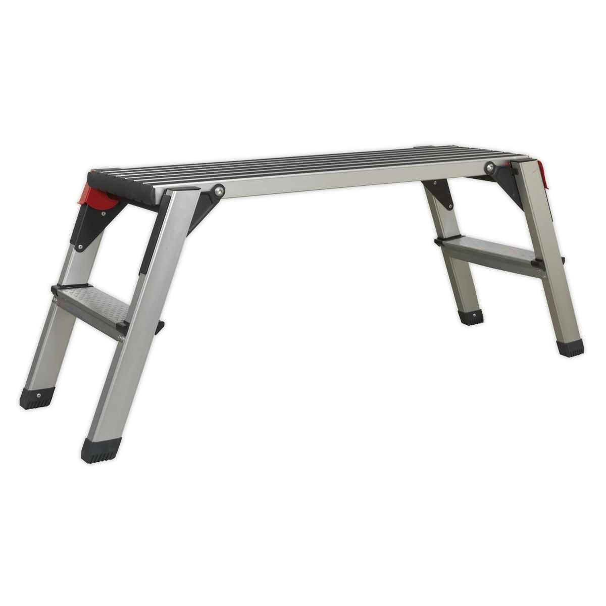 Sealey Folding Platform 2-Tread Aluminium - EN 131-4 - Image 1